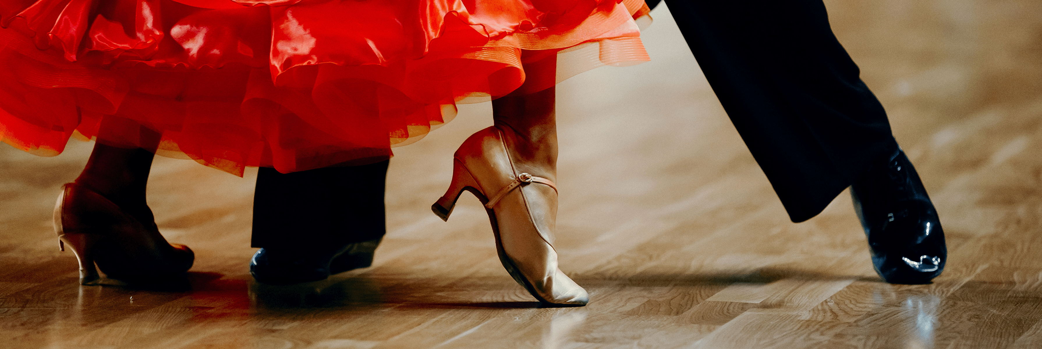 Man and woman feet dancing 