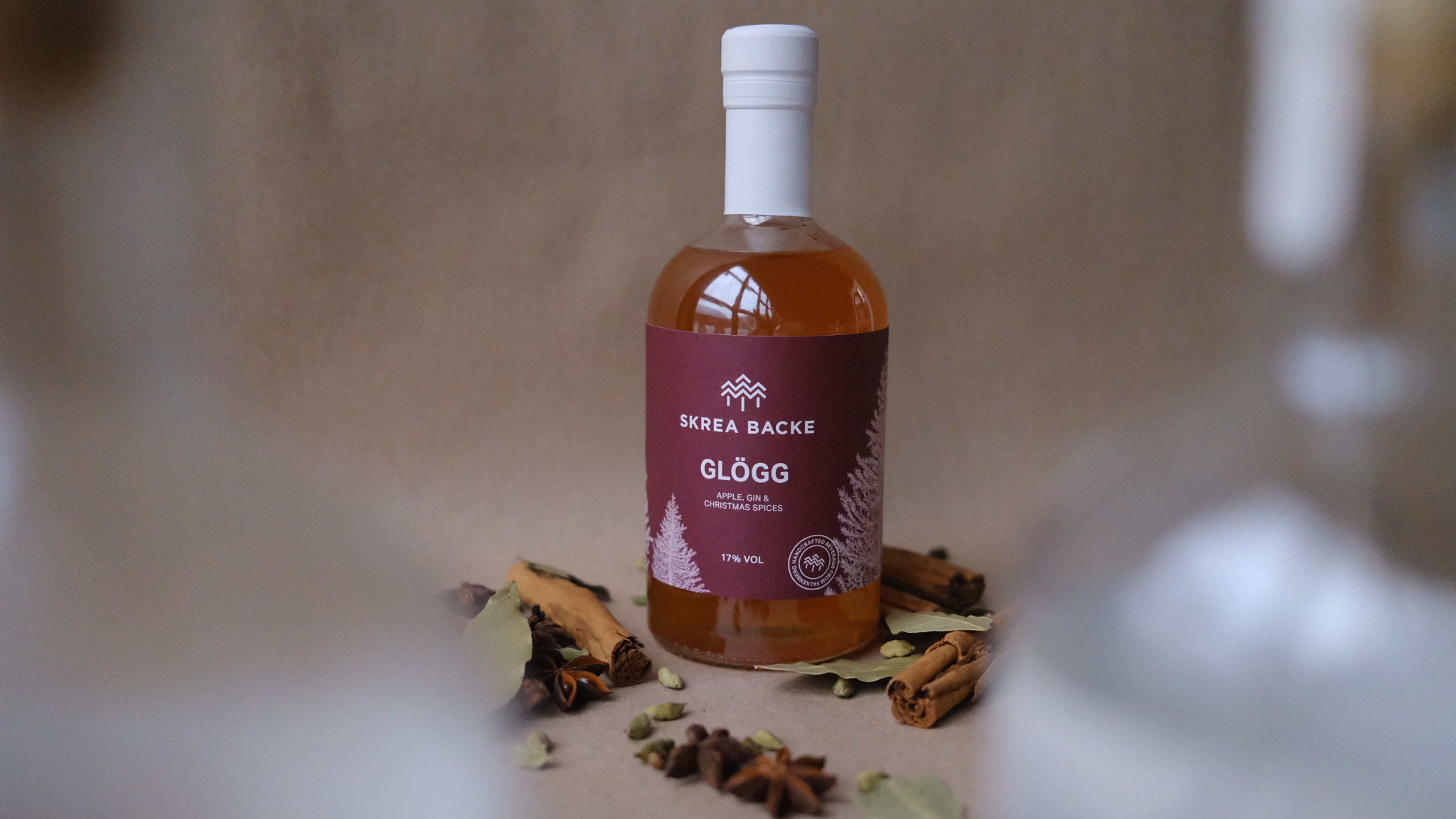 Skrea Backes gin-glögg med äppelmust och dry gin.