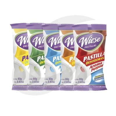 Pastilla aromatizante redonda de 80 g