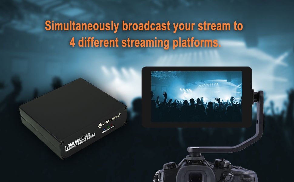 1080P 60Hz HDMI H.264 Encoder Livestream with Audio Embedding