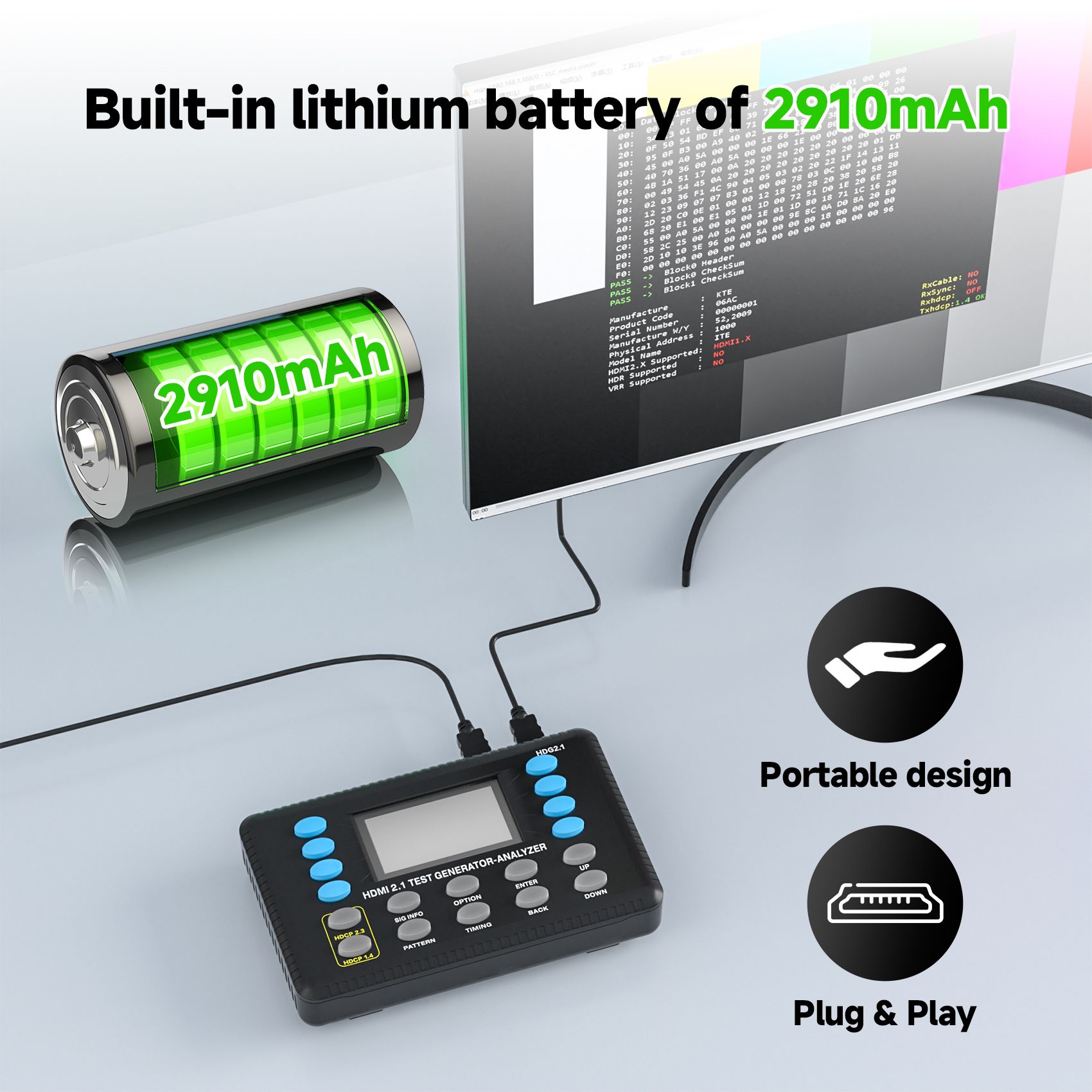 8K 60Hz HDMI Signal Generator and Analyzer