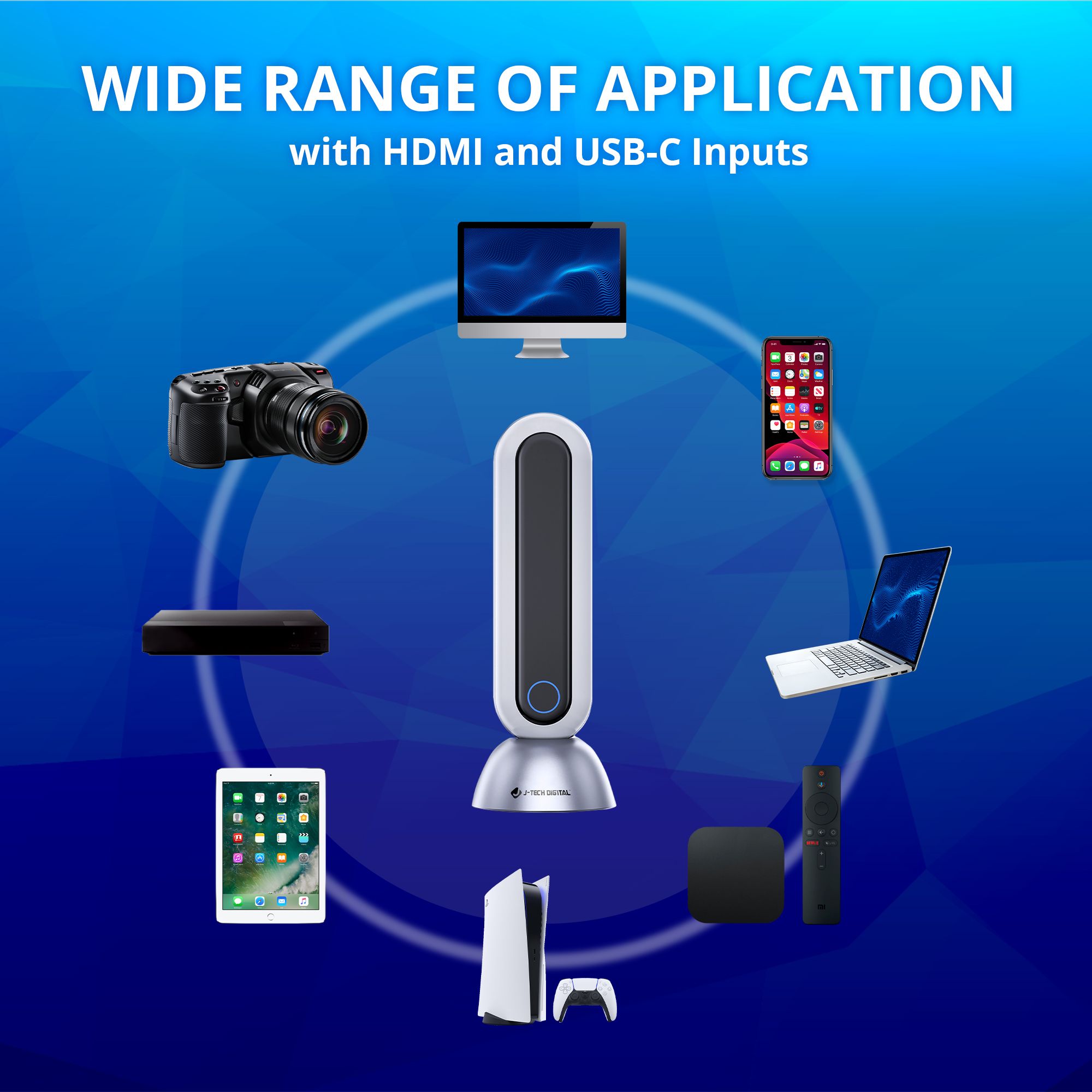 4K 30Hz Wireless HDMI / USB-C Extender with Zero Latency and Fast Charging (80ft)