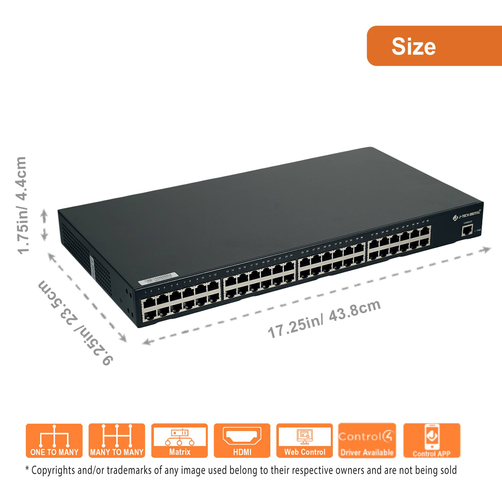 48-Port Gigabit Ethernet Switch For AV Over IP System