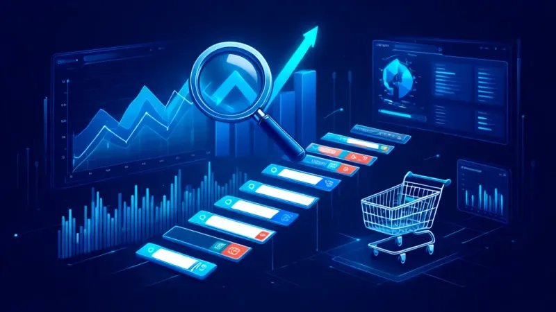agência SEO para e-commerce analisando crescimento de tráfego orgânico em dashboard de loja virtual