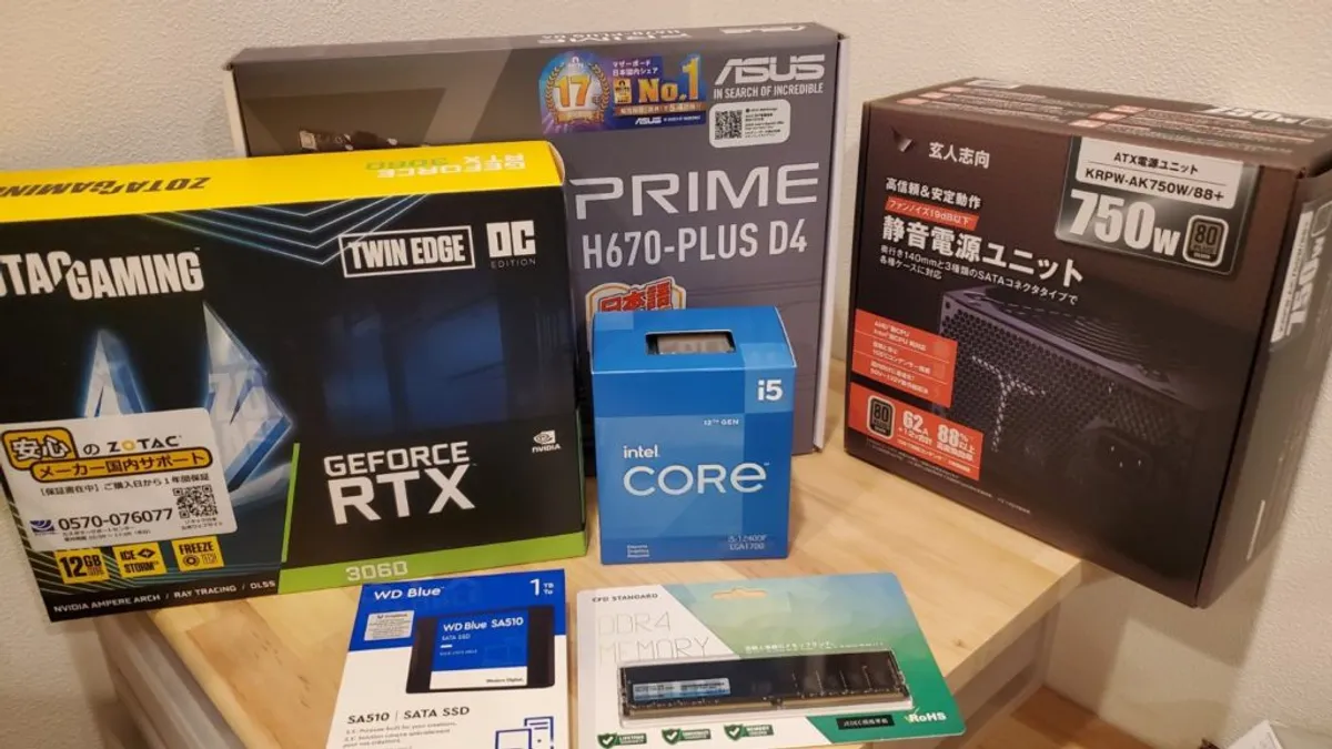 初めての自作PCに挑戦しました