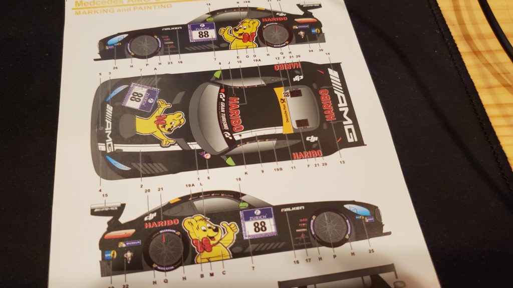 【プラモ製作記】タミヤ 1/24 メルセデスAMG GT3 \HARIBO\ #4
