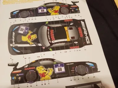 【プラモ製作記】タミヤ 1/24 メルセデスAMG GT3 \HARIBO\ #4