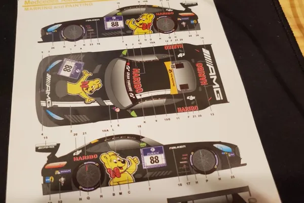 【プラモ製作記】タミヤ 1/24 メルセデスAMG GT3 \HARIBO\ #4