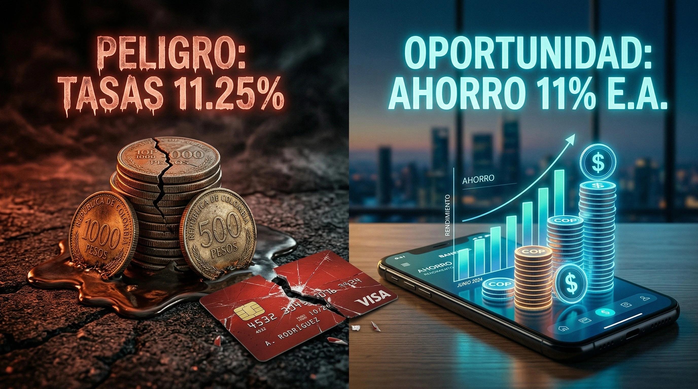 EL BANCO DE LA RÉPUBLICA SUBE LAS TASAS AL 11.25%: EL PEOR MOMENTO PARA ENDEUDARTE ES TU MEJOR OPORTUNIDAD PARA AHORRAR.
