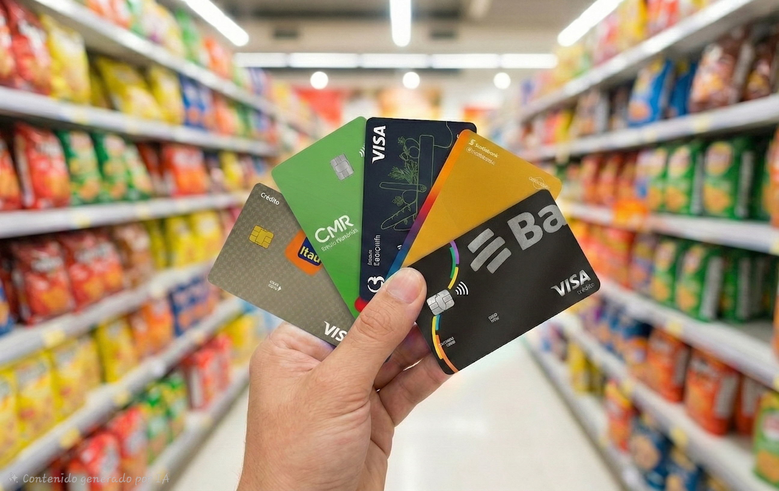 LAS 5 MEJORES TARJETAS DE CRÉDITO PARA HACER MERCADO EN 2026 ( CASHBACK Y DESCUENTOS)