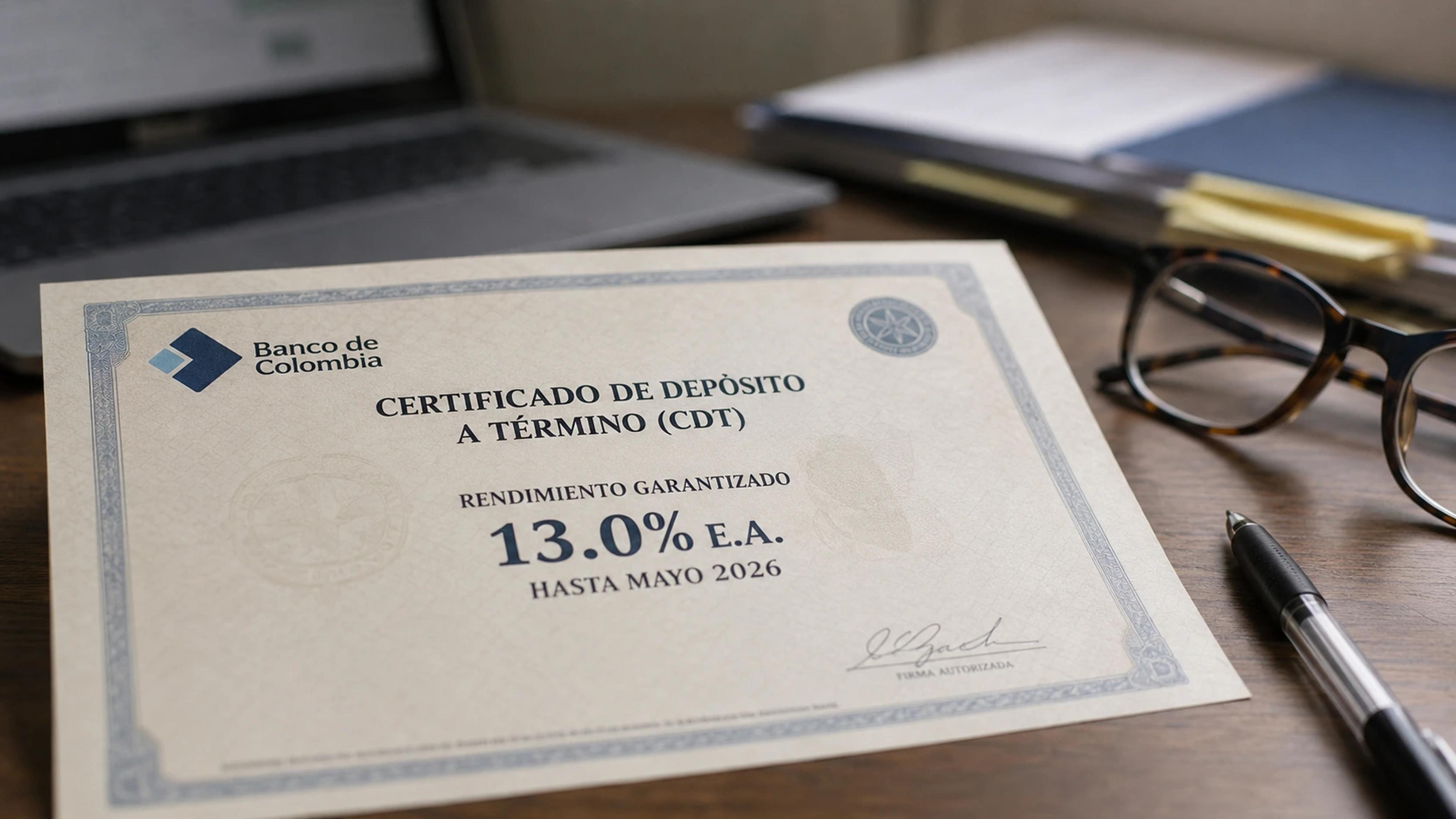 CDTS AL 13%: LA VENTANA HISTÓRICA (Y TEMPORAL) PARA SALVAR TUS AHORROS EN COLOMBIA.