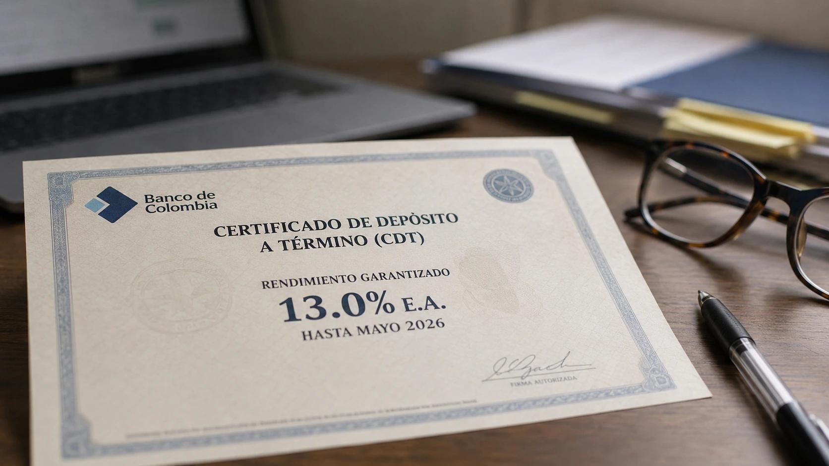 CDTS AL 13%: LA VENTANA HISTÓRICA (Y TEMPORAL) PARA SALVAR TUS AHORROS EN COLOMBIA.