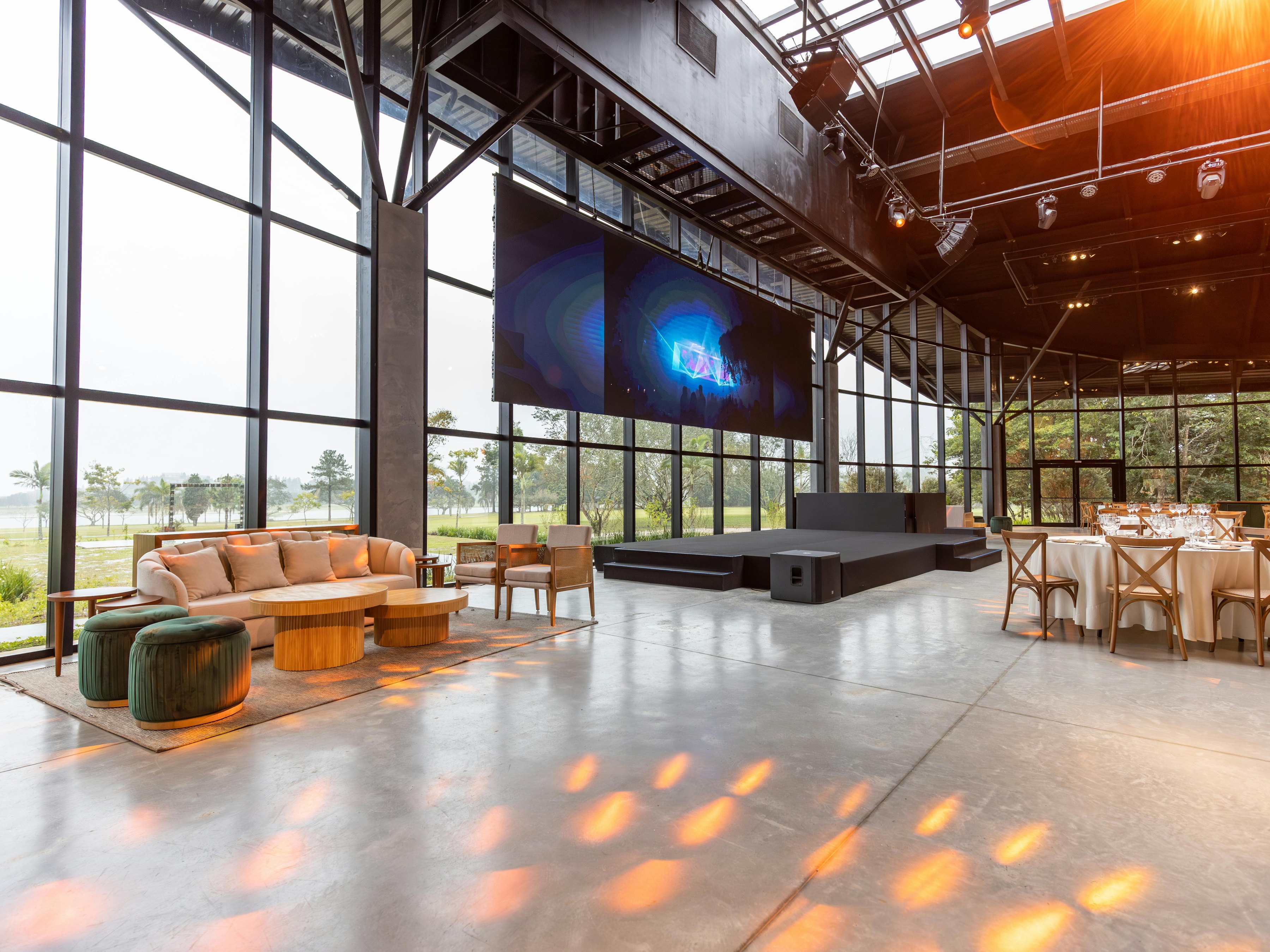 open conference space for corporate offsite