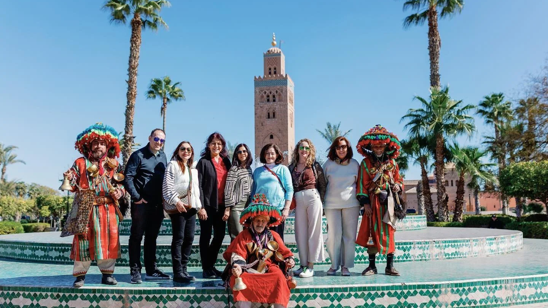 Chamber of commerce group visiting Morocco