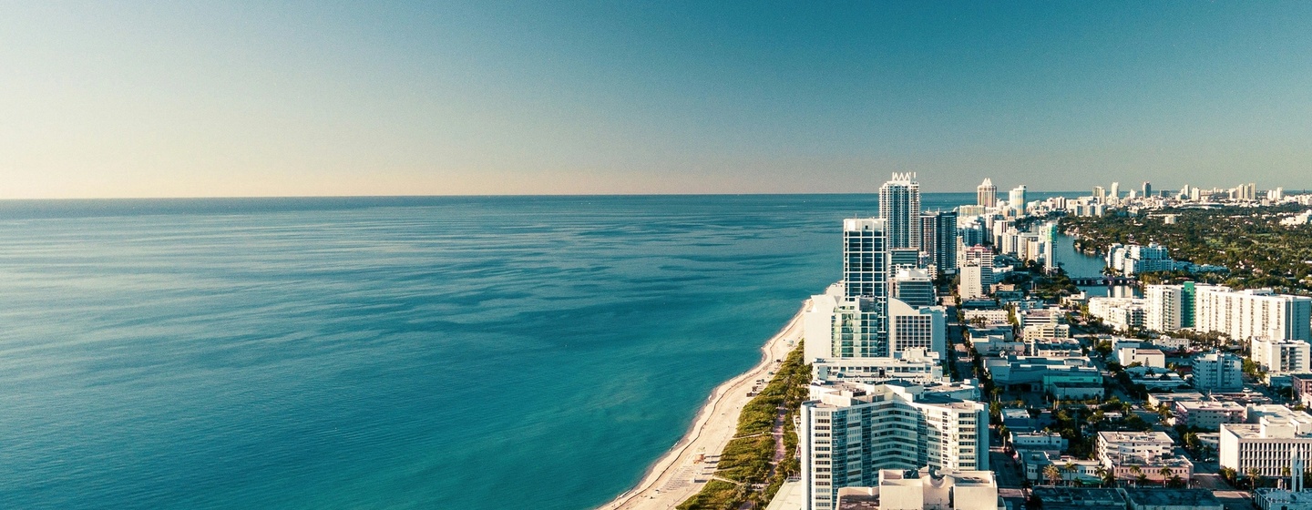 Miami beach skyline