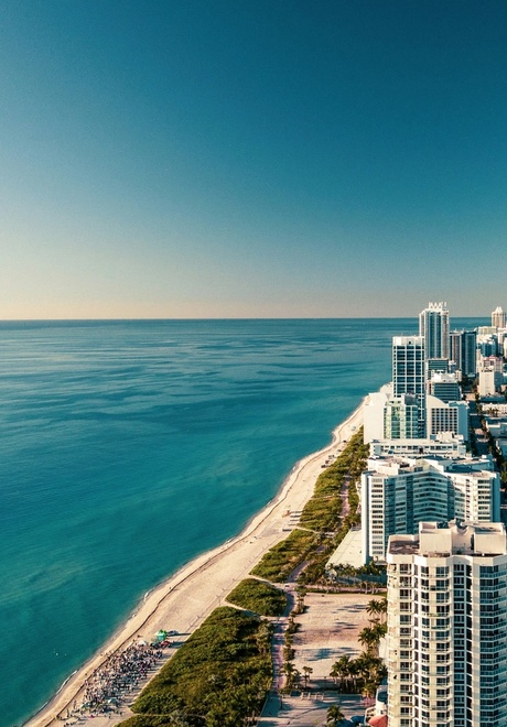 Miami beach skyline