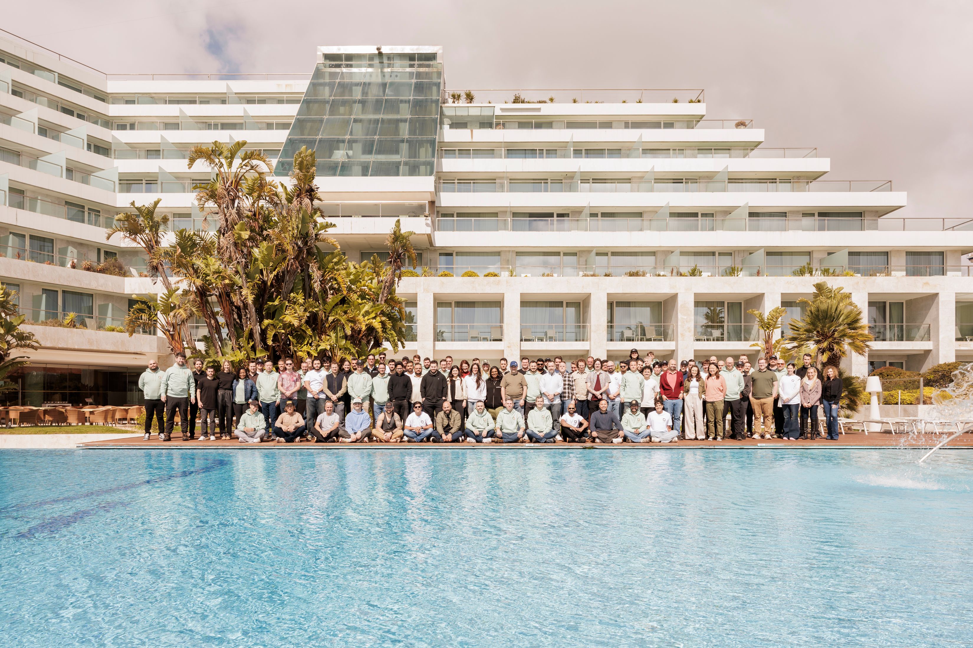 team photo from Portugal offsite