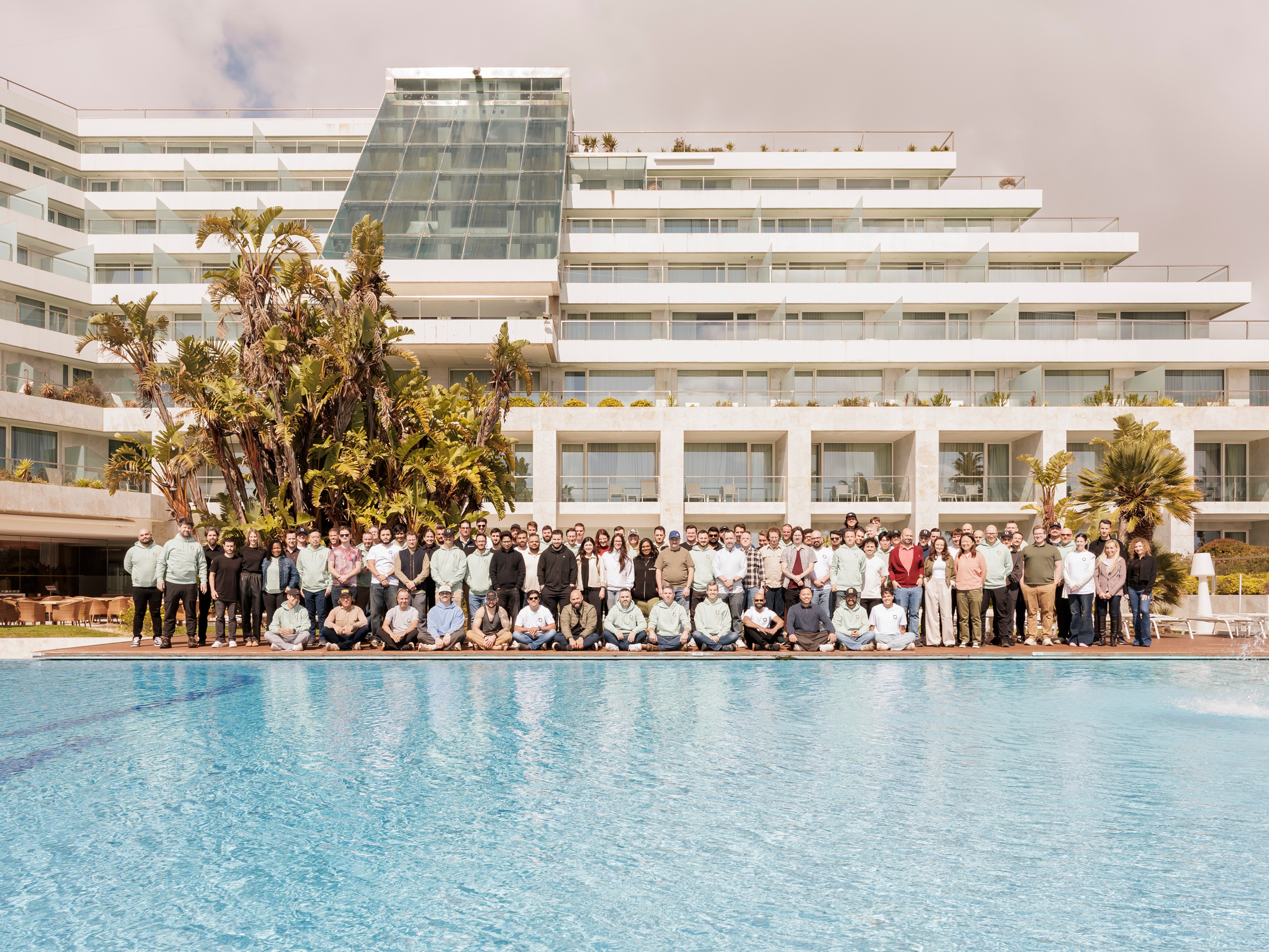 team photo from Portugal offsite