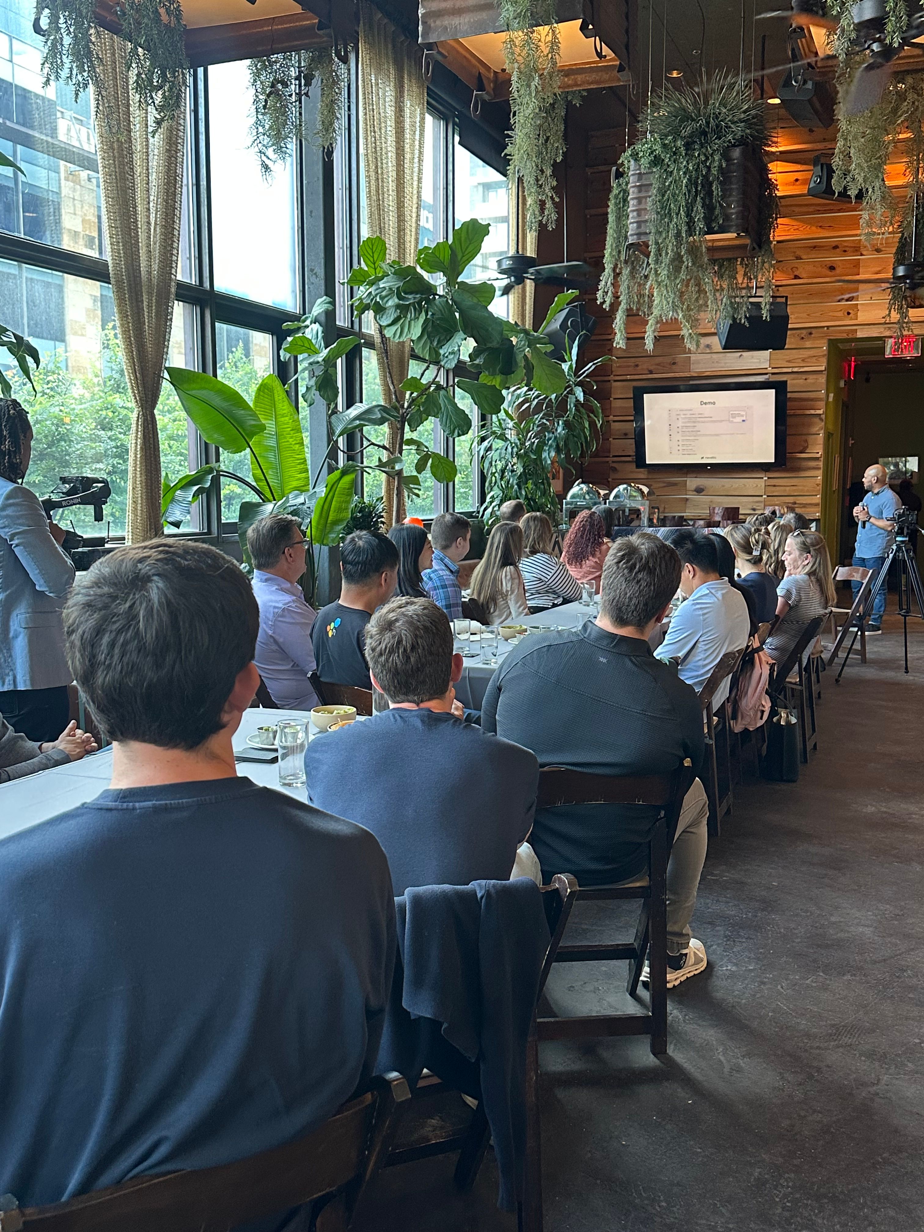 Client dinner and demos in Austin, TX