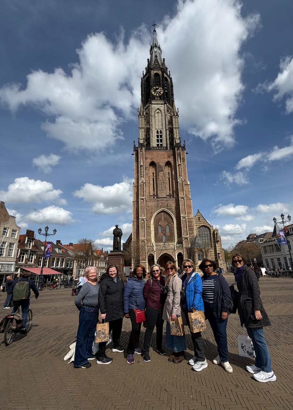 Women's group exploring Delft, Netherlands