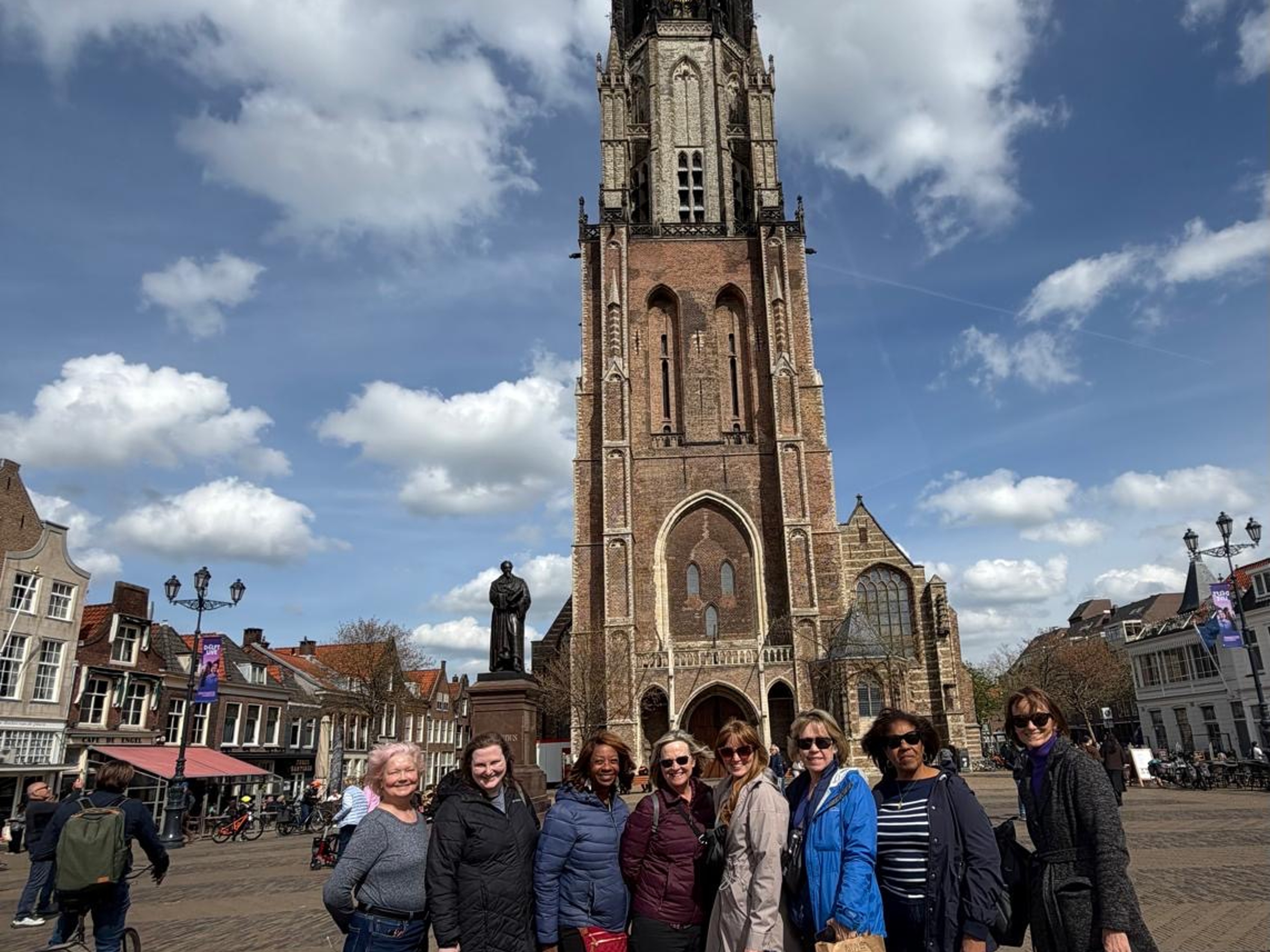Women's group exploring Delft, Netherlands