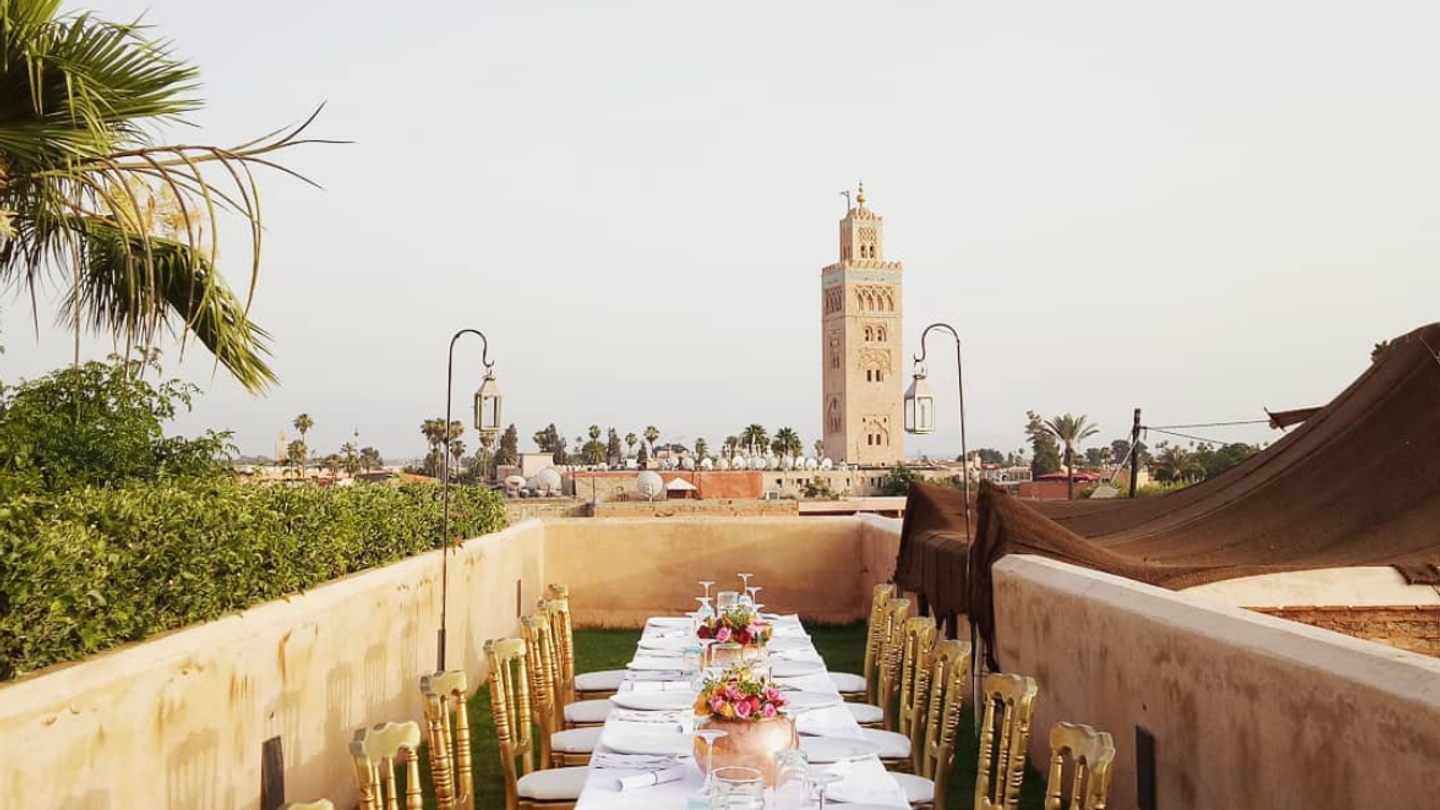 Private dining at El Fenn, Marrakech