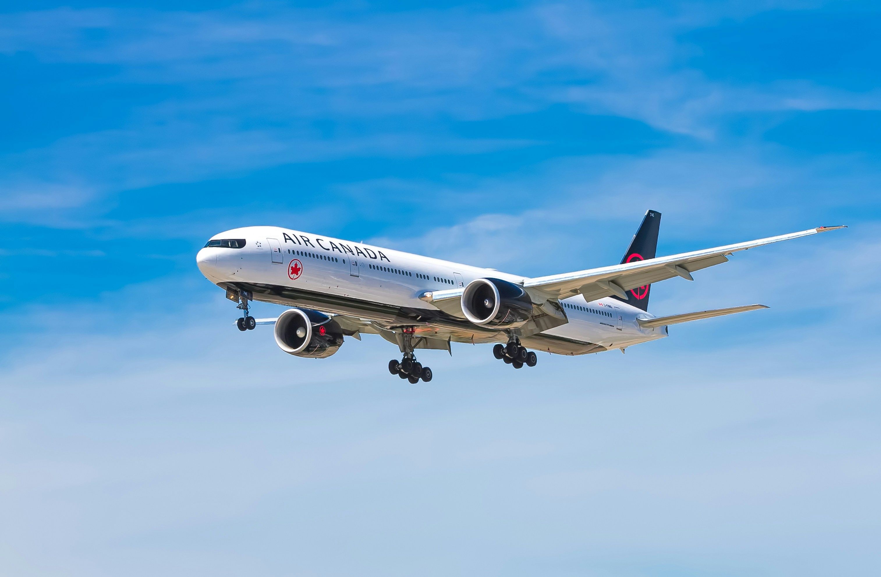 Air Canada Livery on the Boeing 777 as it lands