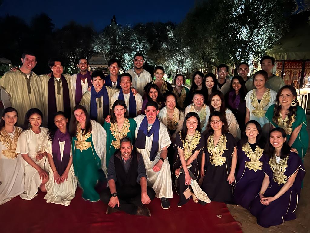 Corporate offsite in Morocco team photo