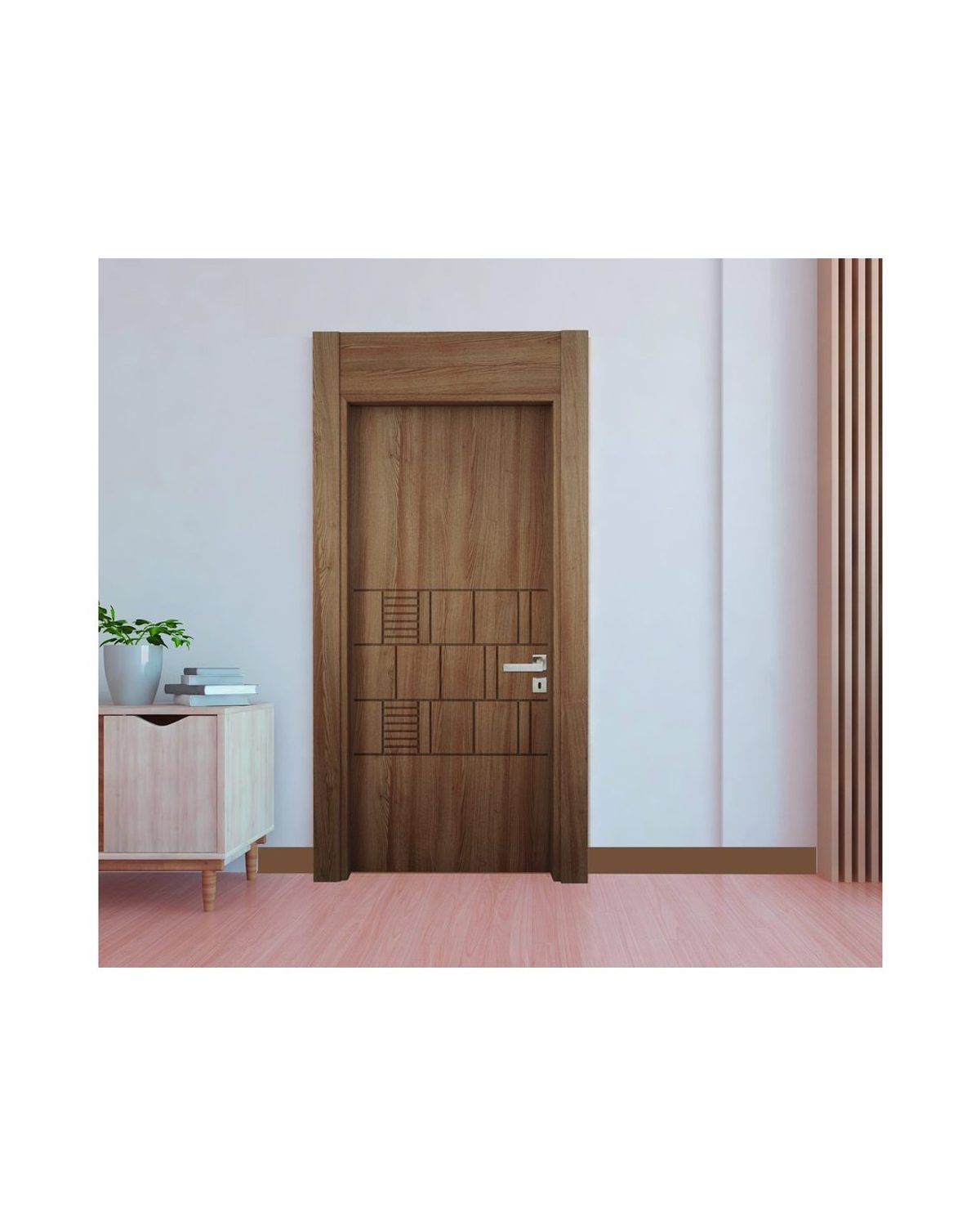 Decouvrez la Porte PVC 250, une porte interieure elegante et personnalisable concue pour les proj...