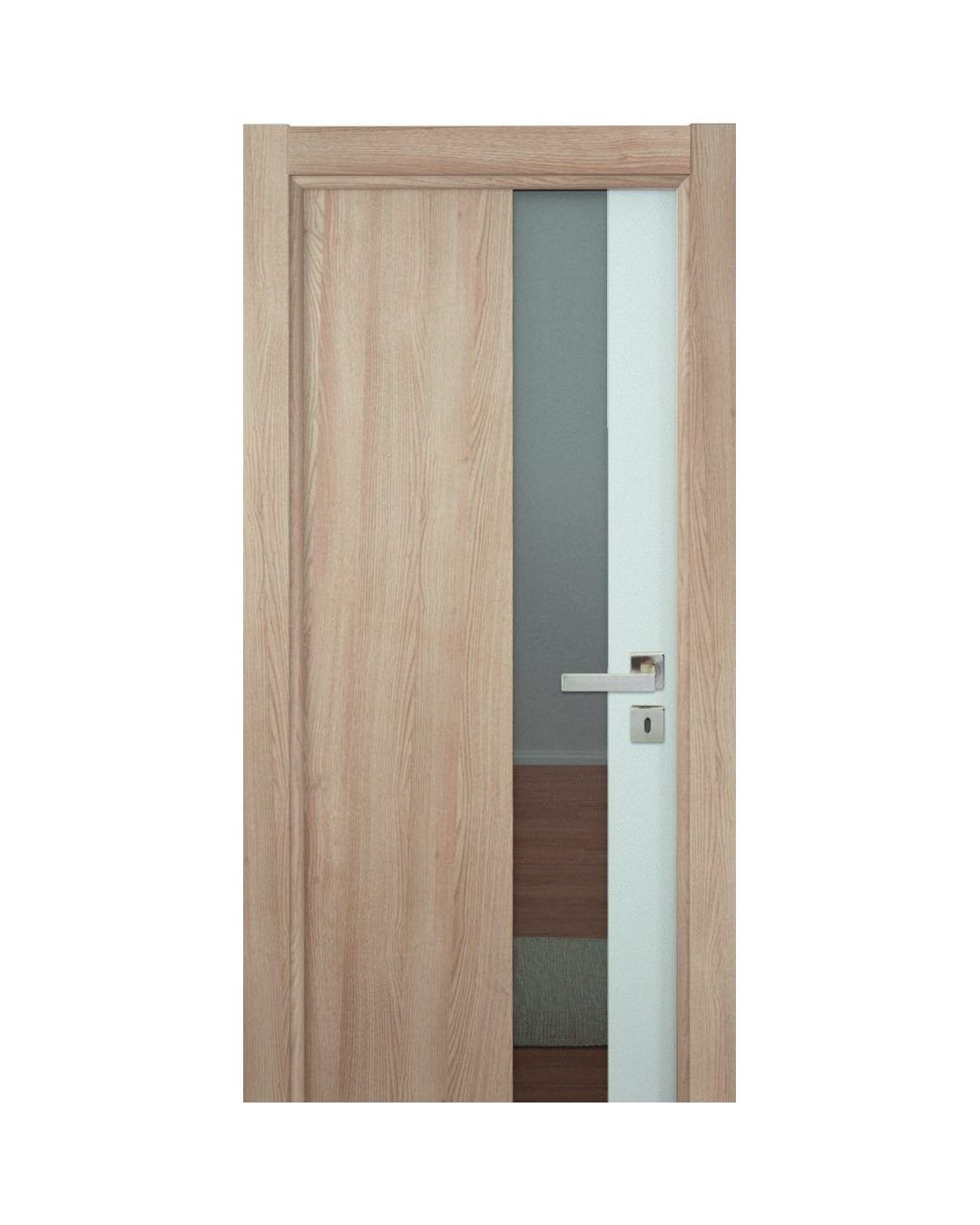 Decouvrez la Porte en Bois Naturel 306, une porte interieure elegante et personnalisable con...