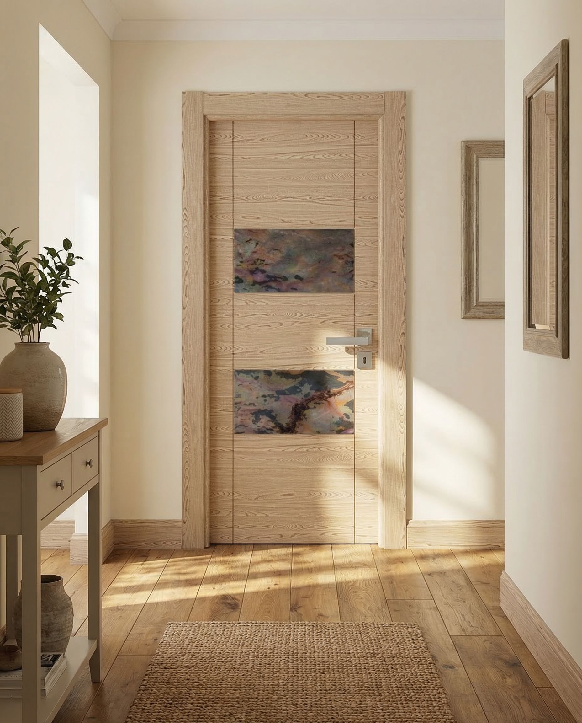 Autre angle - Porte en Bois Naturel 301
