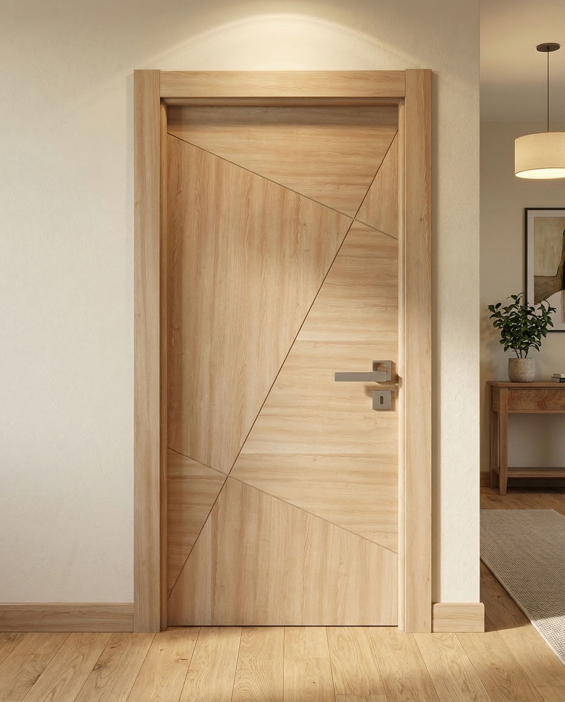 Autre angle - Porte en Bois Naturel 313