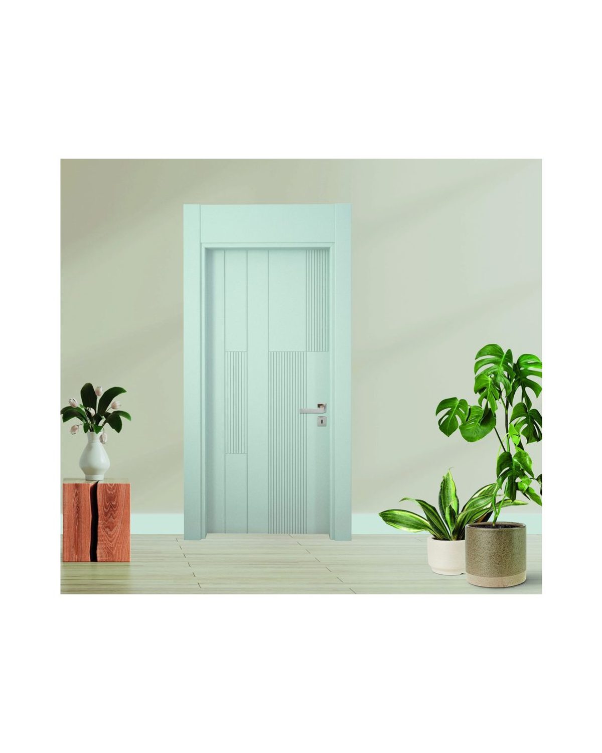 Decouvrez la Porte Laquee 181, une porte interieure elegante et personnalisable concue pour les p...