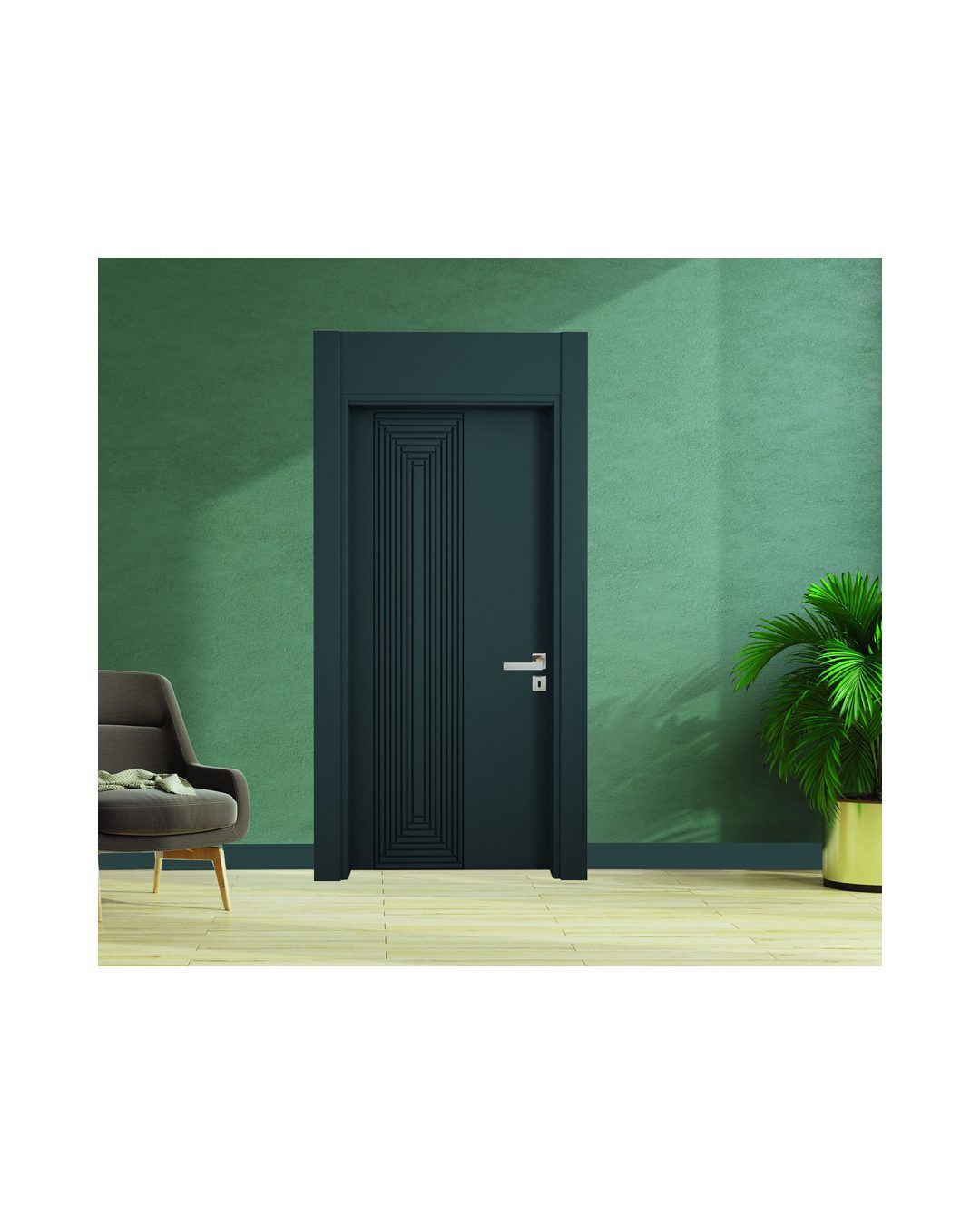 Decouvrez la Porte PVC 260, une porte interieure elegante et personnalisable concue pour les...