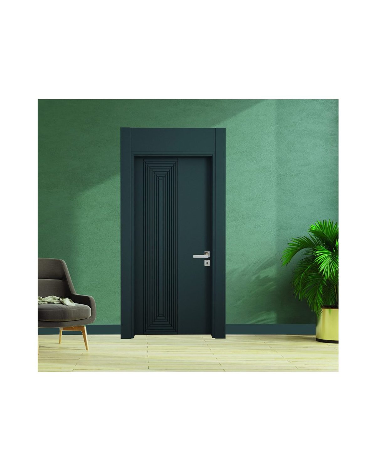 Decouvrez la Porte PVC 260, une porte interieure elegante et personnalisable concue pour les proj...