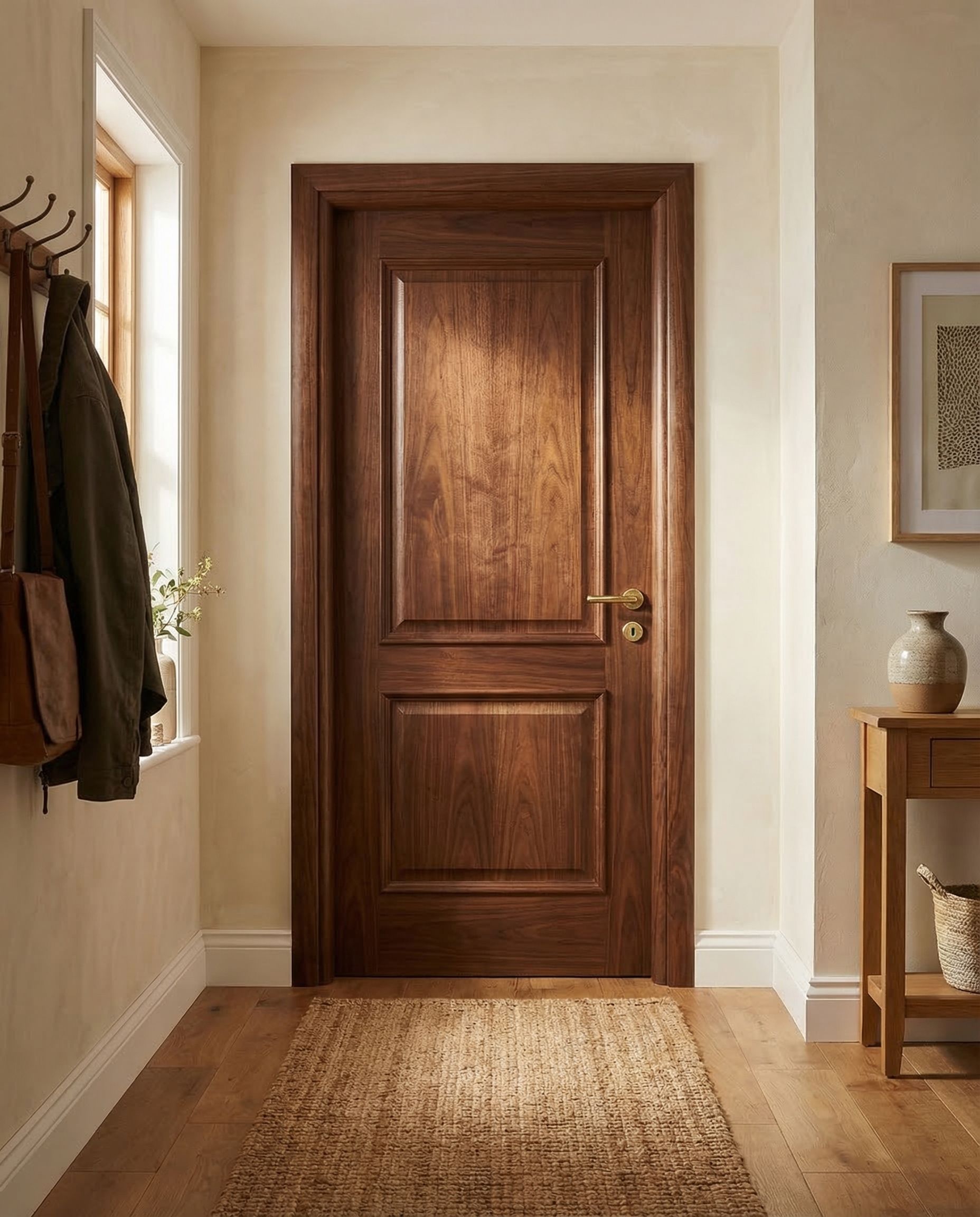 Autre angle - Porte en Bois Naturel 331