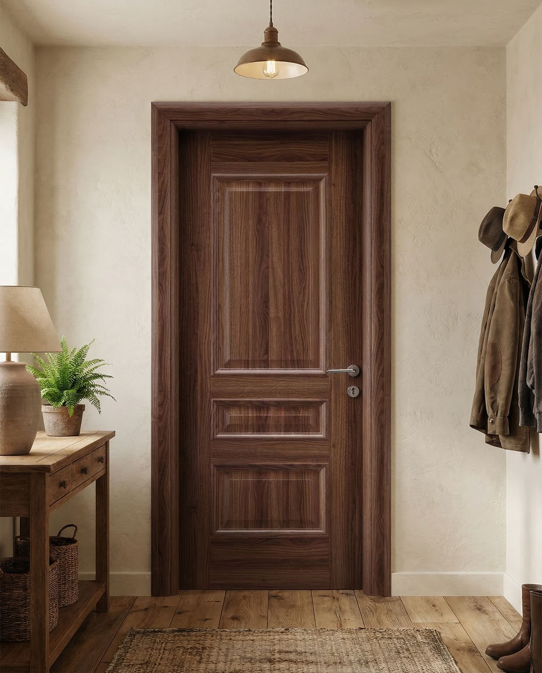 Autre angle - Porte en Bois Naturel 341