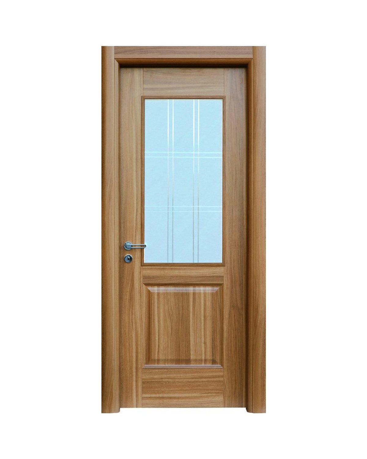 Decouvrez la Porte en Bois Naturel 335, une porte interieure elegante et personnalisable concue p...