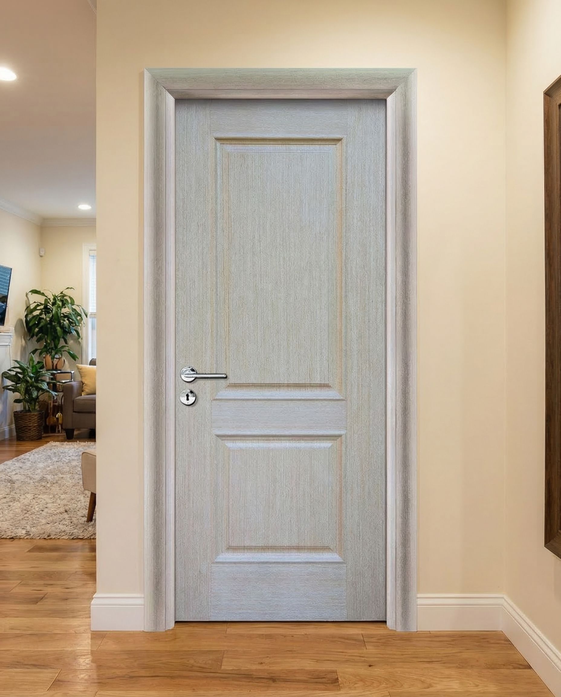 Autre angle - Porte en Bois Naturel 336