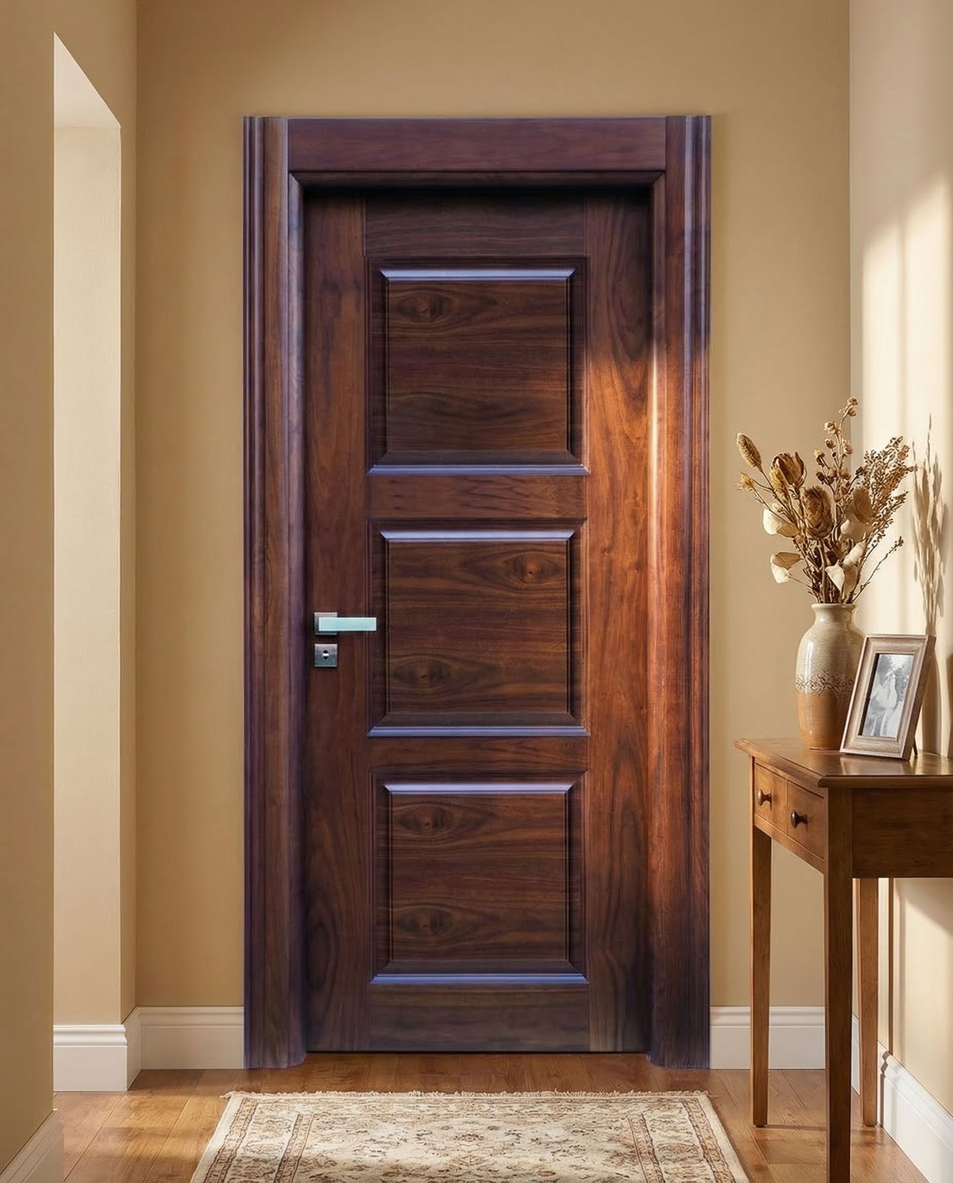 Autre angle - Porte en Bois Naturel 344