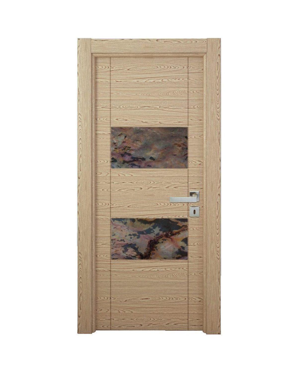Decouvrez la Porte en Bois Naturel 301, une porte interieure elegante et personnalisable concue p...