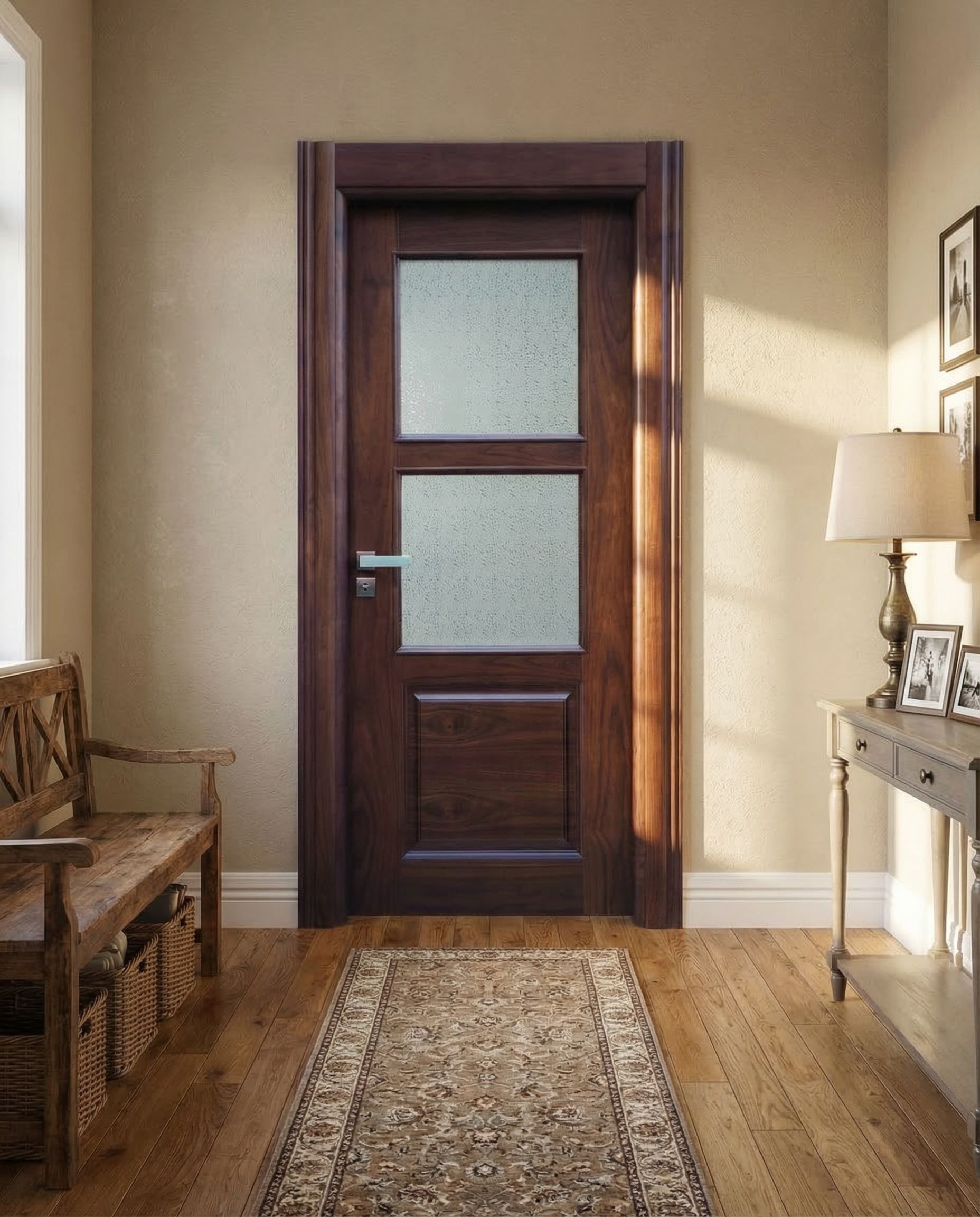 Autre angle - Porte en Bois Naturel 343