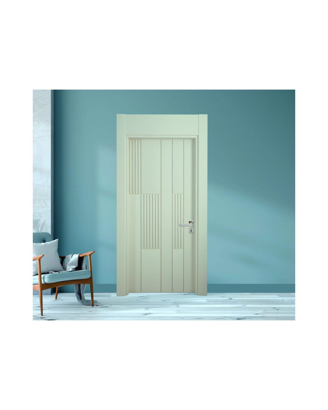 Decouvrez la Porte PVC 270, une porte interieure elegante et personnalisable concue pour les...