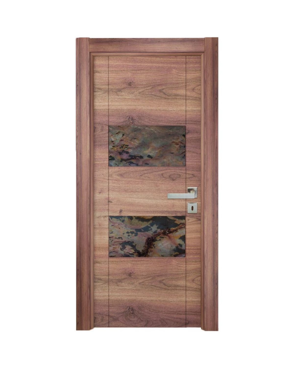 Decouvrez la Porte en Bois Naturel 302, une porte interieure elegante et personnalisable concue p...