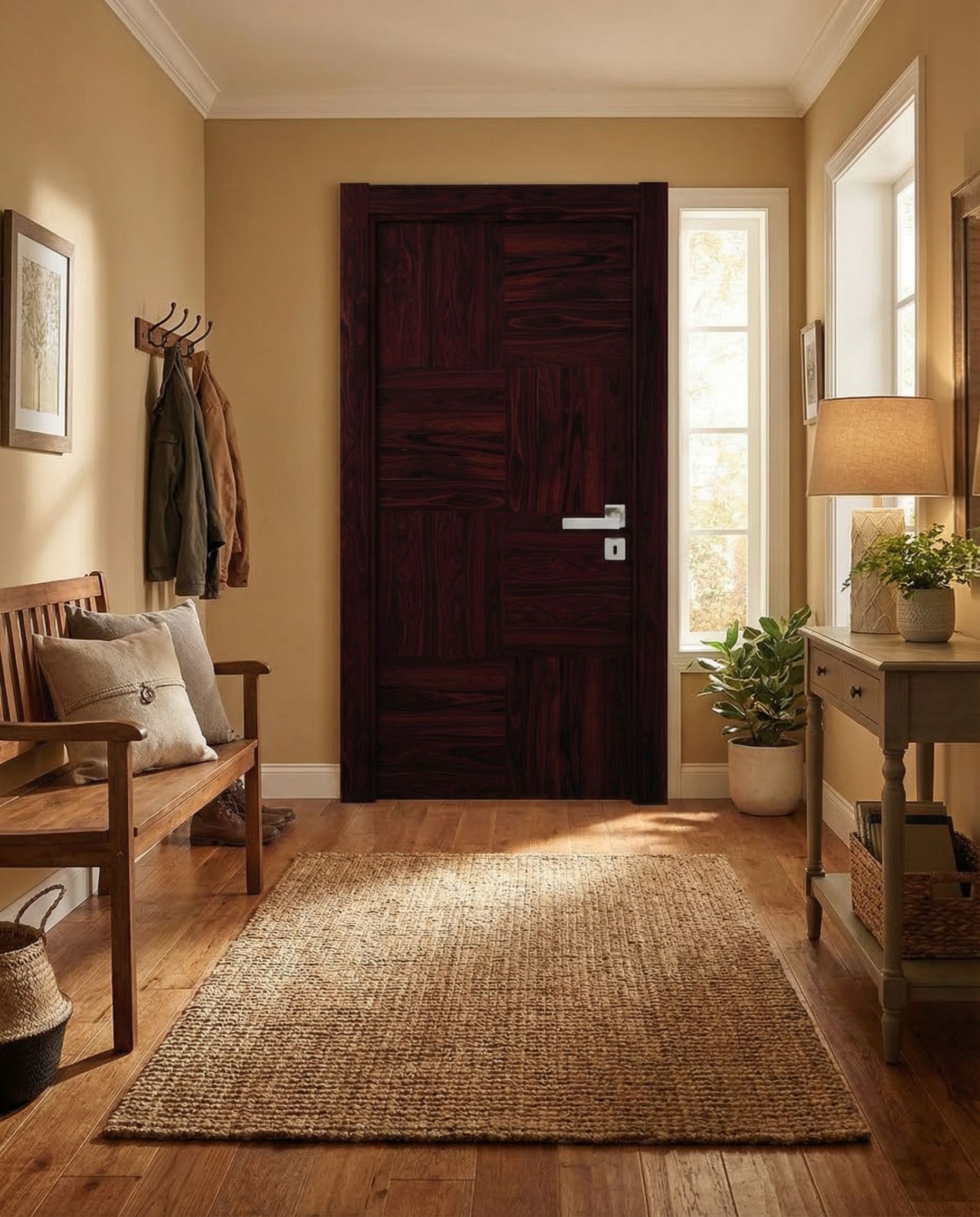 Autre angle - Porte en Bois Naturel 314