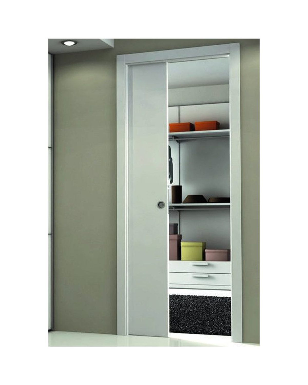 Decouvrez la Porte Coulissante 220, une porte interieure elegante et personnalisable concue pour...