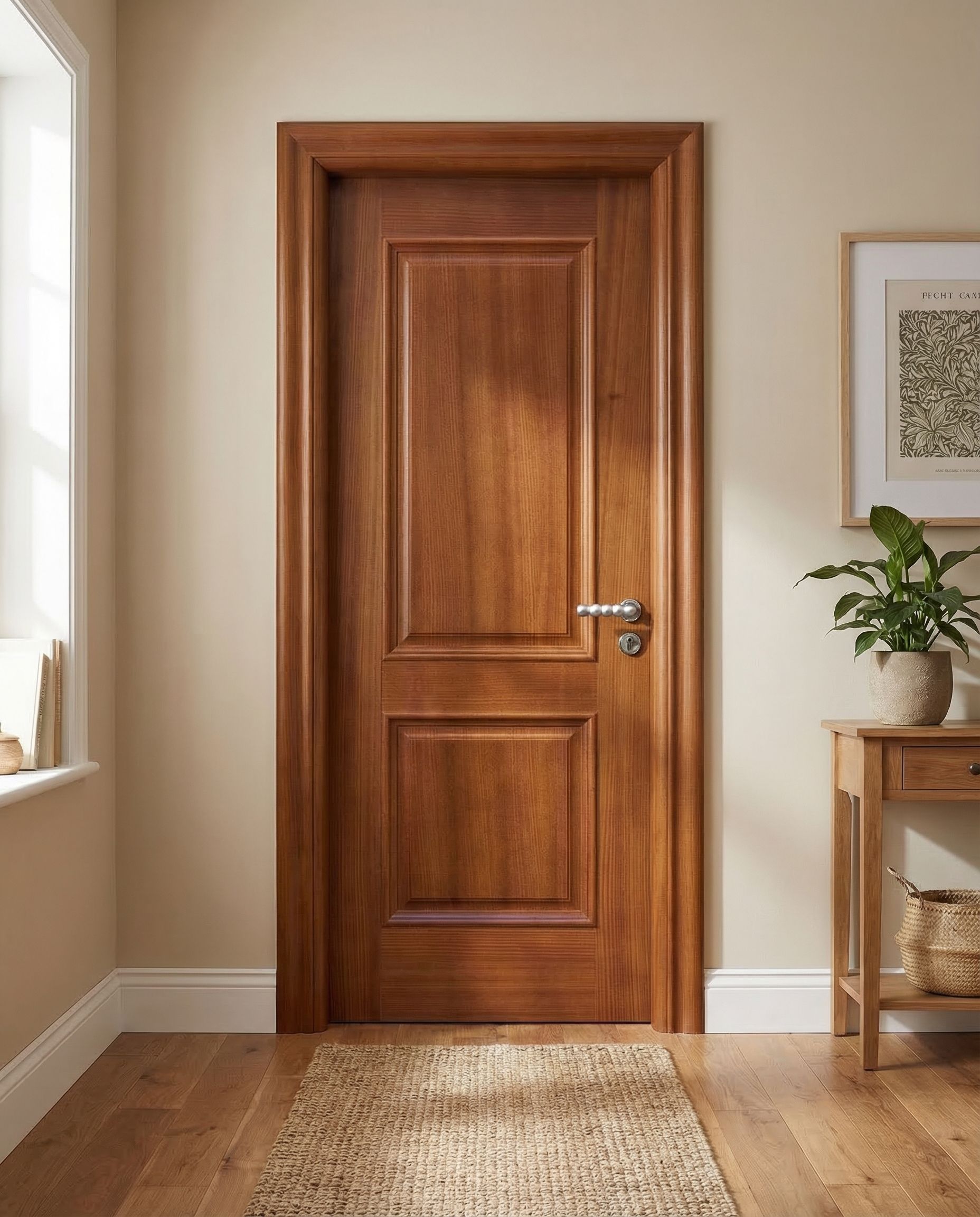 Autre angle - Porte en Bois Naturel 333