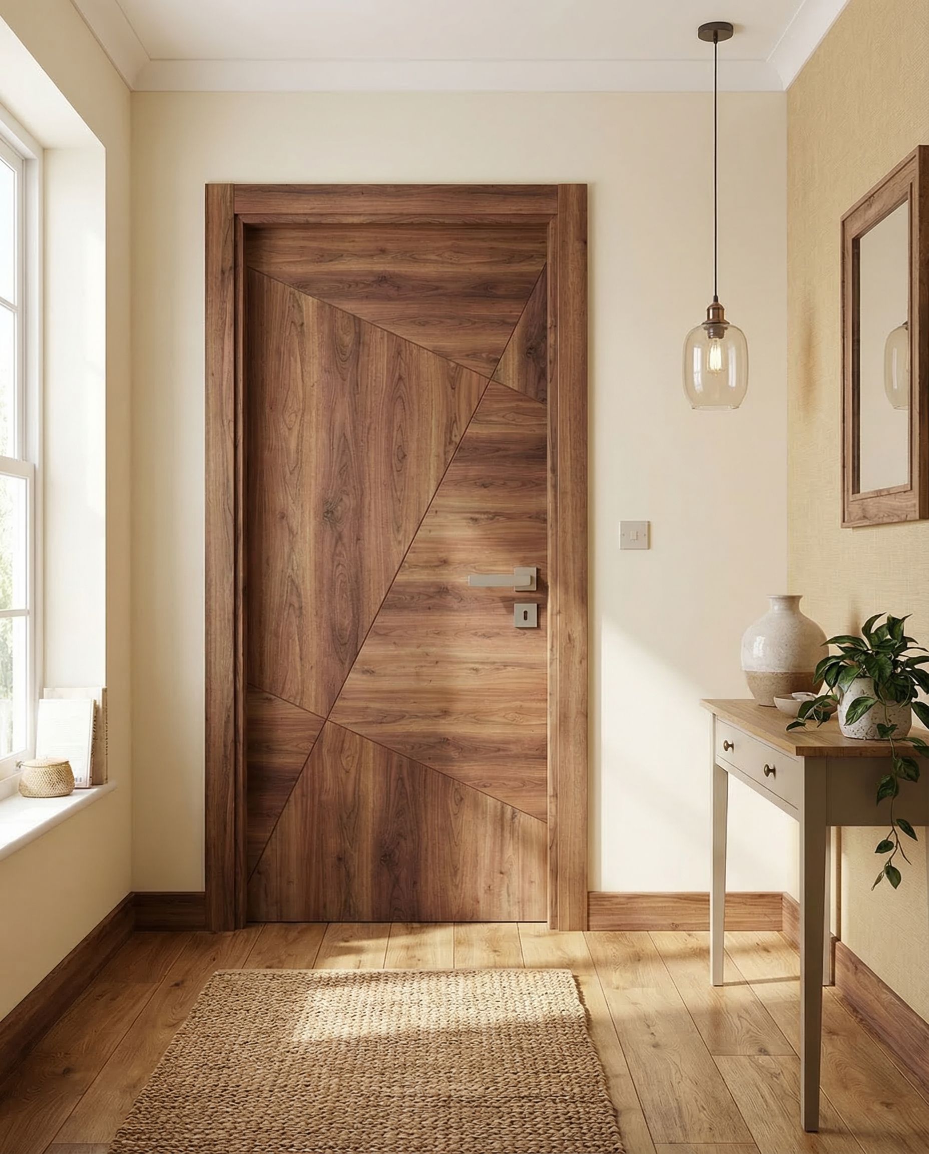 Autre angle - Porte en Bois Naturel 312