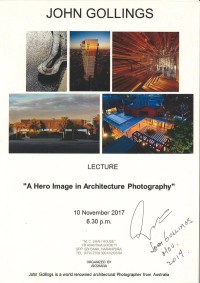 John Gollings 2017 poster