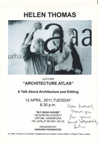 Helen Thomas 2011 poster